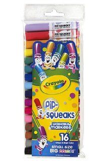 13 Pack CRAYOLA LLC FORMERLY BINNEY & SMITH PIP SQUEAKS MARKERS 16 CT SHORT: Everything Else