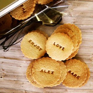 bag of six personalised biscuits by les quatre