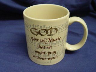 Musician's Coffee Mug God Gave Us Music That We Might Pray Without Words  