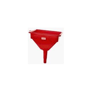 Zee Line 7640 Rectangular Fuel Funnel with water filter has special filter screen that separates entrapped water from diesel fuel. Holds 4 quarts. Heavy duty polyethylene has 10" x 7" top opening and 1 1/16" diameter outlet.: Material Handli