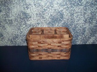 Amish Hand Woven Napkin and Silverware Basket. Pair This with the Lazy Susan Basket and Send Your Country Kitchen Decor up a Notch! Think of This Handmade Basket Filled with Silverware and Given As a Gift Basket At a Bridal Shower or Housewarming Party  be