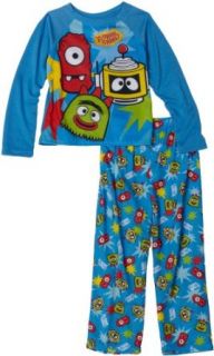 Nickelodeon Boys 2 7 Yo Gabba Gabba 2 Piece Pajama Set, Blue, 2T: Clothing