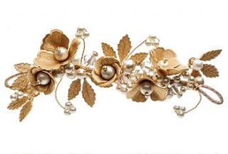 sissinghurst gold rose and pearl headdress by cherished