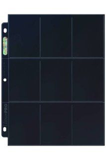 Ultra Pro 18 pocket Black Pages Refill Pack (10 Pages) : Sports Related Trading Card Sleeves : Sports & Outdoors