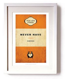 never ending story print by reece ward prints