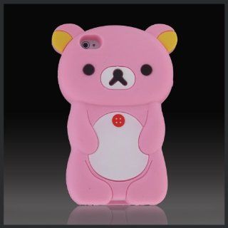 3D Pink Big Teddy Bear "Zany" Hybrid case cover for Apple iPhone 4 4G 4S: Cell Phones & Accessories