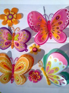 3D Removable Butterfly Art Decor Wall Stickers Kids Room Decals PK5D: Everything Else