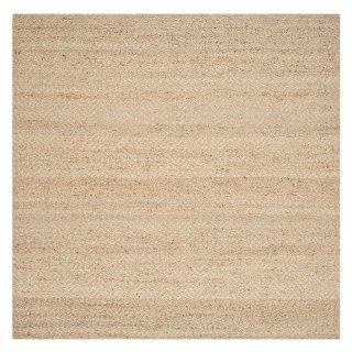 Safavieh NF731A Natural Fibers Collection Jute Square Area Rug, 7 Feet, Natural  