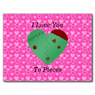 Funny zombie valentine's day gifts post card