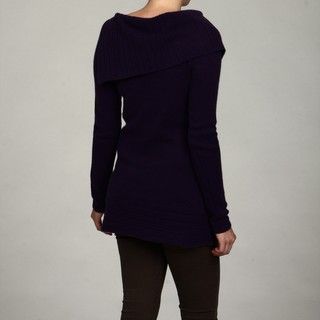 Grace Cashmere Women's Purple Plum Sweater FINAL SALE Republica Trading Cashmere Sweaters