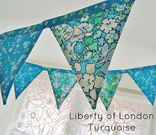 liberty of london handmade mini bunting by sew sweet violet