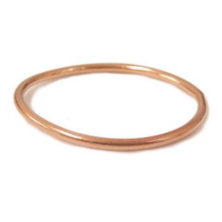 mini 18 ct rose gold stacking ring by catherine marche jewellery