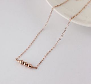 rose gold filled necklace by beadin' nora