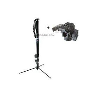 Manfrotto 682B Self Standing Pro Monopod, Black Anodized with with 234 Quick Release Swivel Tilt Head. : Camera & Photo