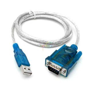 S9Q USB 2.0 To RS232 Serial DB9 9 Pin Male Adapter Extension cable For Laptop PC: Computers & Accessories