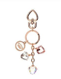 Juicy Couture Valentine Stone Hearts Key Fob/ Key Chain/purse Charm Ysruo228 : Office Products