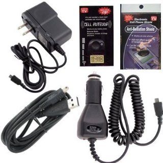 AT&T ZTE Z221 Charging Kit Car Charger, House Charger and USB Charger with Antenna Booster and Anti Radiation Shield. Cell Phones & Accessories