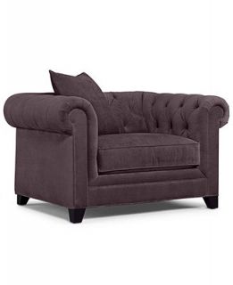 Martha Stewart Collection Fabric Living Room Chair, Saybridge Arm Chair: Custom Colors 52W x 40D x 31H   Furniture