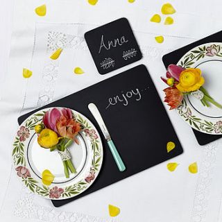 chalkboard placemats by altered chic