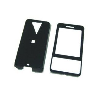 Black Snap On Cover Hard Case Cell Phone Protector for HTC Touch Pro GSM / Fuze: Cell Phones & Accessories