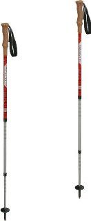 Komperdell Highlander Cork Antishock Trekking Pole, Red/Silver : Walking Poles : Sports & Outdoors