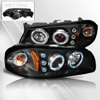 Chevy Impala 00 01 02 03 04 05 Projector Headlights /w Halo/Angel Eyes ~ pair set (Black): Automotive