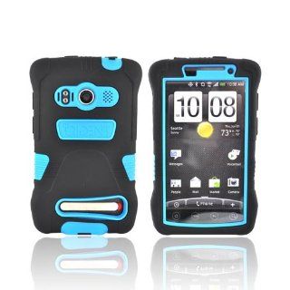 BLACK BLUE Trident Kraken Hard/Silicone Case For HTC EVO 4G Cell Phones & Accessories