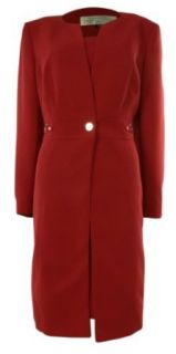 Tahari A. Levine Women's Business Suit Long Jacket Dress Set (12P, Apple Red) at  Womens Clothing store: