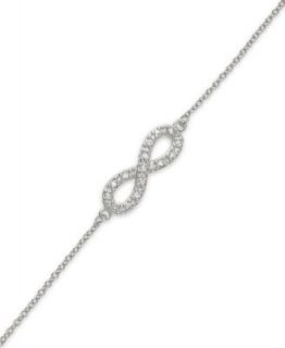 Inspirational Infinity Catch Bangle Bracelet in Sterling Silver   Bracelets   Jewelry & Watches