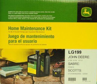 John Deere Genuine LG199 Home Maintenance Kit for JOHN DEERE: L130 G100 G110 SABRE: 2554HV SCOTTS: GT2554HV(2002) S2554 : Lawn Mower Parts : Patio, Lawn & Garden
