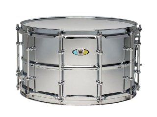 Ludwig Supralite Steel Snare Drum, 14 x 8" 14x8 Inch: Musical Instruments