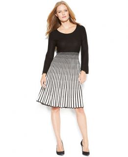 Calvin Klein Striped Ombre Sweater Dress   Dresses   Women