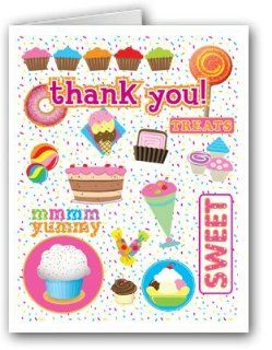 Kid Ice Cream Themed Thank You Note Card   10 Boxed Cards & Envelopes: Health & Personal Care