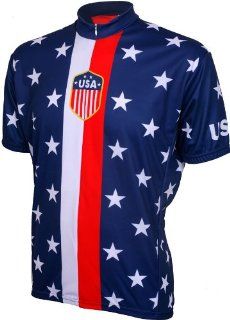 Retro 1956 USA Mens Cycling Jersey Bike Bicycle : Sports & Outdoors