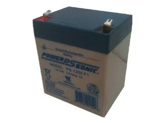 Powersonic PS 1250F1   12 Volt/5 Amp Hour Sealed Lead Acid Battery with 0.187 Fast on Connector: Automotive