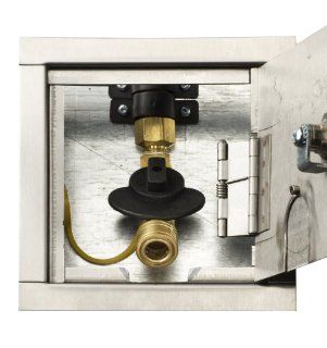 Gas Plug G0101 DM SS 38 Deck Mount Gas Outlet Box with 1/2 Inch Inlet, 3/8 Inch Outlet and Galvanized Stainless Steel Enclosure : Grill Valves : Patio, Lawn & Garden