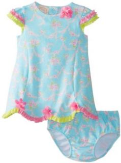 Biscotti Baby Girls Newborn Little Sprite Dress and Bloomer: Clothing