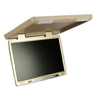 Absolute PFL181IRC 18 Inch TFT LCD Flip Down Monitor with Built In IR Transmitter (Cream/Tan) : Vehicle Overhead Video : Car Electronics
