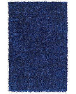 Dalyn Area Rug, Metallics Brights Shag Cobalt 36 x 56   Rugs