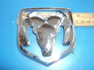 Dodge Ram Head Silver Chrome Emblem 5507771800: Automotive