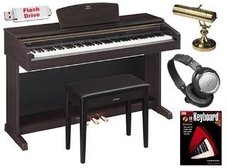 Yamaha Arius YDP181 YDP 181 Digital Piano Keyboard Bundle with Bench, Headphones, Lamp, Flash Drive and Fasttrack Book/CD Musical Instruments