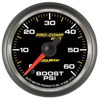 Auto Meter 8670 Pro Comp Pro 2 5/8" 0 60 PSI Boost Pressure Gauge: Automotive
