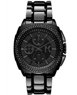 Karl Lagerfeld Unisex Chronograph Black Ion Plated Stainless Steel Bracelet Watch 40mm KL1602   Watches   Jewelry & Watches