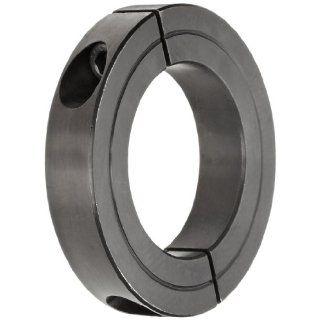 Climax Metal H2C 175 Recessed Screw Clamping Collar, Two Piece, Black Oxide Plating, Steel, 1 3/4" Bore Size, 3" OD, With 5/16 24 x 1 Set Screw: Setscrew Shaft Collars: Industrial & Scientific