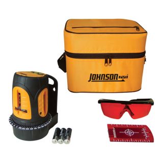 Johnson Level & Tool Self-Leveling Cross-Line Laser Level  with Three Vertical Lines and Pulse, Model# 40-6602  Laser Levels