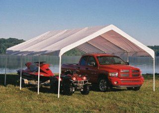 ShelterLogic 18 x 20  Feet Canopy 2  Inch 4  Rib Frame, White Cover Sports & Outdoors