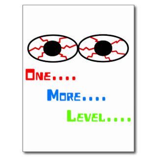 OneMoreLevel  Bloodshot Eyes Post Card