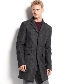 Calvin Klein Coat, Pattern Wool Coat   Coats & Jackets   Men