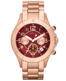 Marc by Marc Jacobs Watch, Womens Chronograph Rock Rose Gold Tone Stainless Steel Bracelet 40mm MBM3251   Watches   Jewelry & Watches