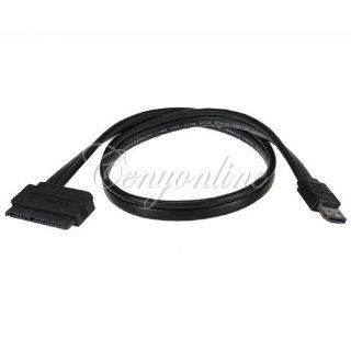 Dual Power Esata USB 2.0 12v 5v Combo to 2.5" 3.5" 22pin Sata Hard Disk Cable: Computers & Accessories